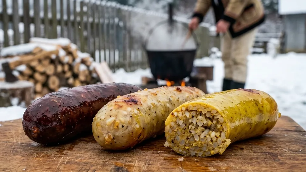 Гурка — закарпатська домашня ковбаса з рису і субпродуктів, три різновиди одного «гуркалува»
